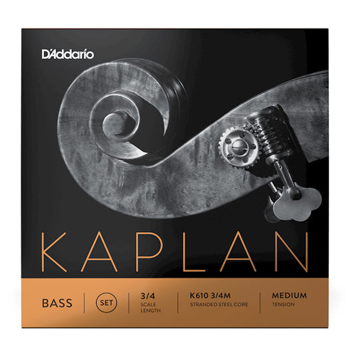 D'Addario Kaplan Orchestral 3/4 Double Bass  String Set