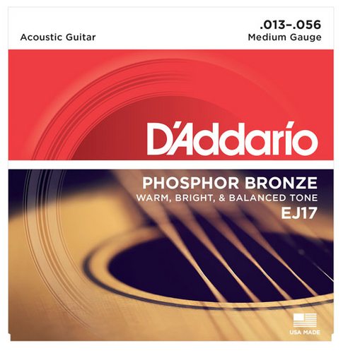 D'Addario Phosphor Bronze Medium 13-56 Guitar Strings