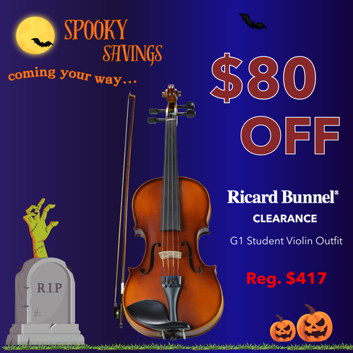 CLEARANCE Ricard Bunnel G1 Student Violin Outfit