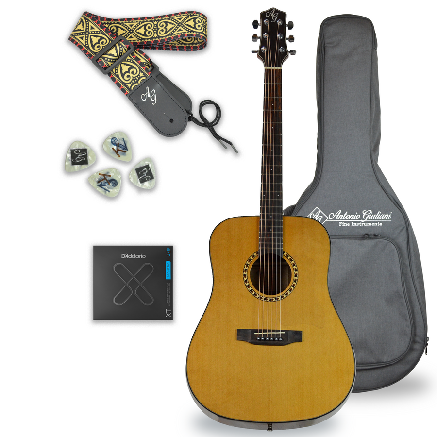 Antonio Giuliani DN-4 Steel-String Dreadnought Acoustic Guitar