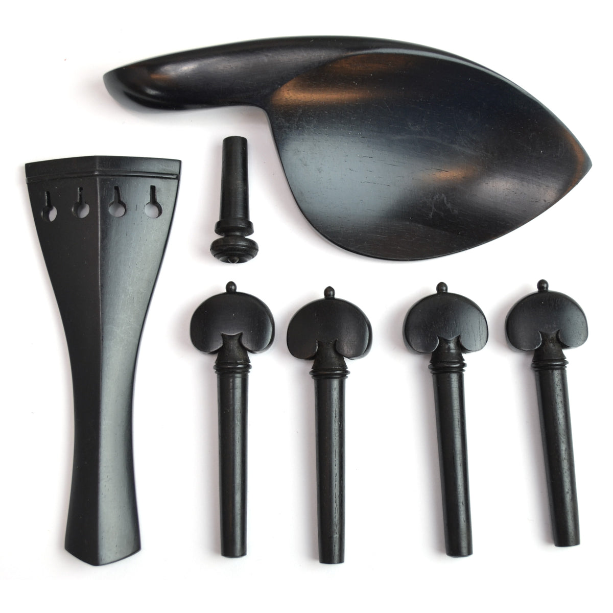 1 Set 4/4 Accessori Per Violino In Ebano Di Colore Naturale Pioli Per 1 Set 4/4 Accessori Per Violino In Ebano Di Colore Naturale Pioli Per