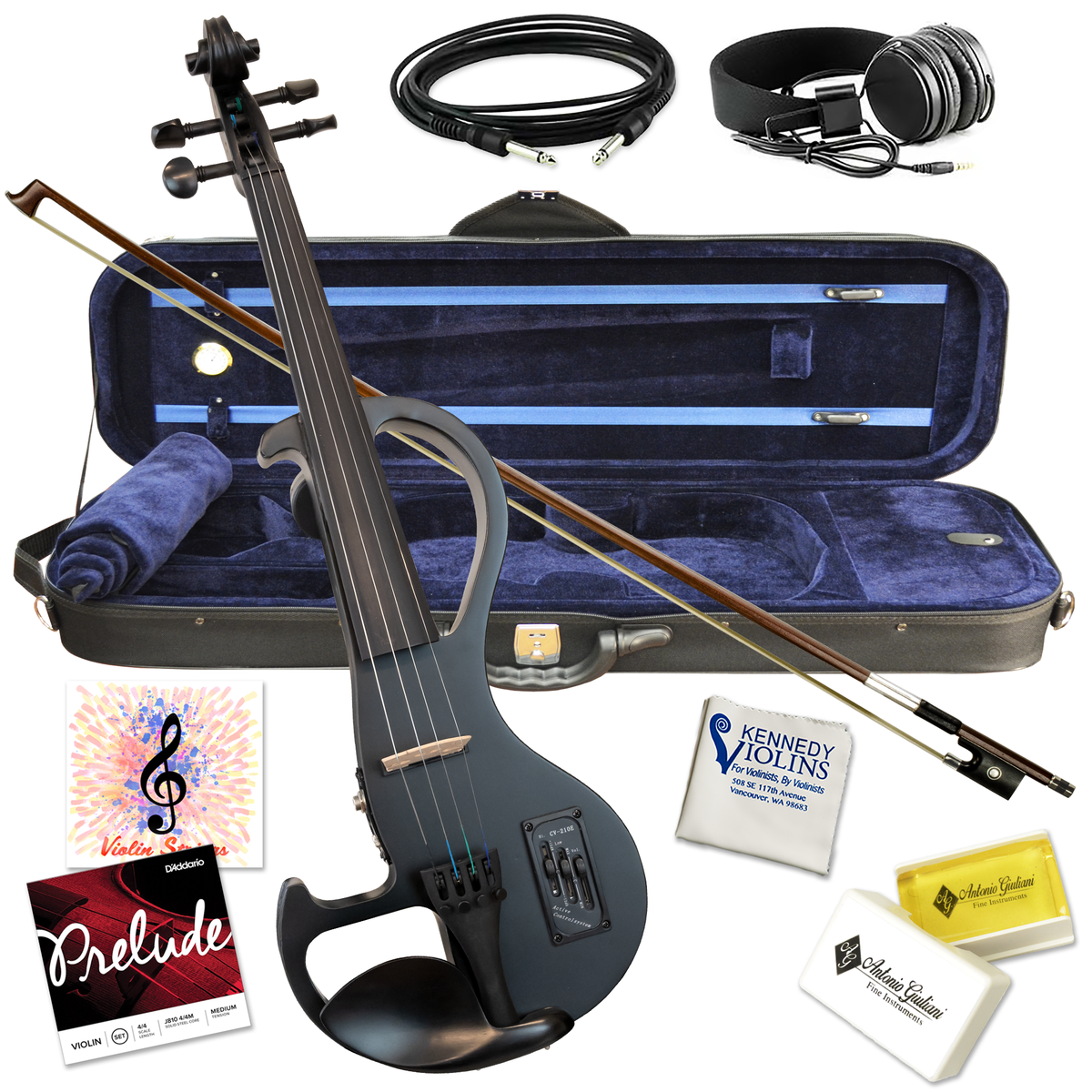Bunnel Edge Electric Violin Outfit Kennedy Violins