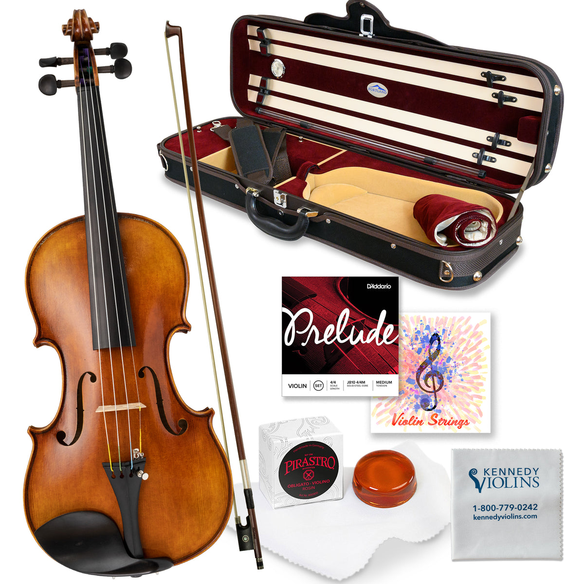 Violons Stripes Maple Acoustic Violon Violino Fiddle Instrument À