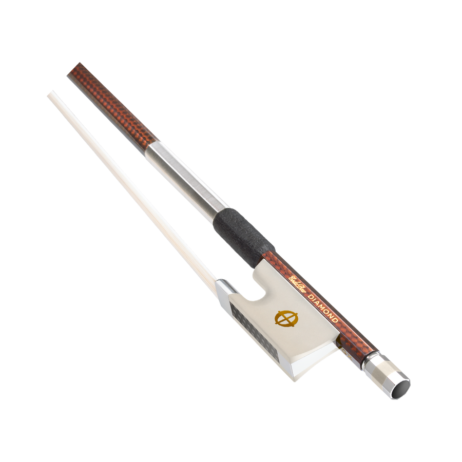 CodaBow Diamond GX (Gold Level) Violin Bow with Xebony Alabaster CodaBow Diamond GX (Gold Level) Violin Bow with Xebony Alabaster