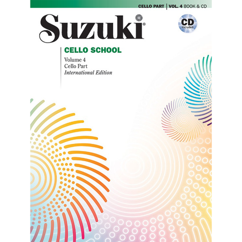 Suzuki Cello School, Volume 4: Book & CD