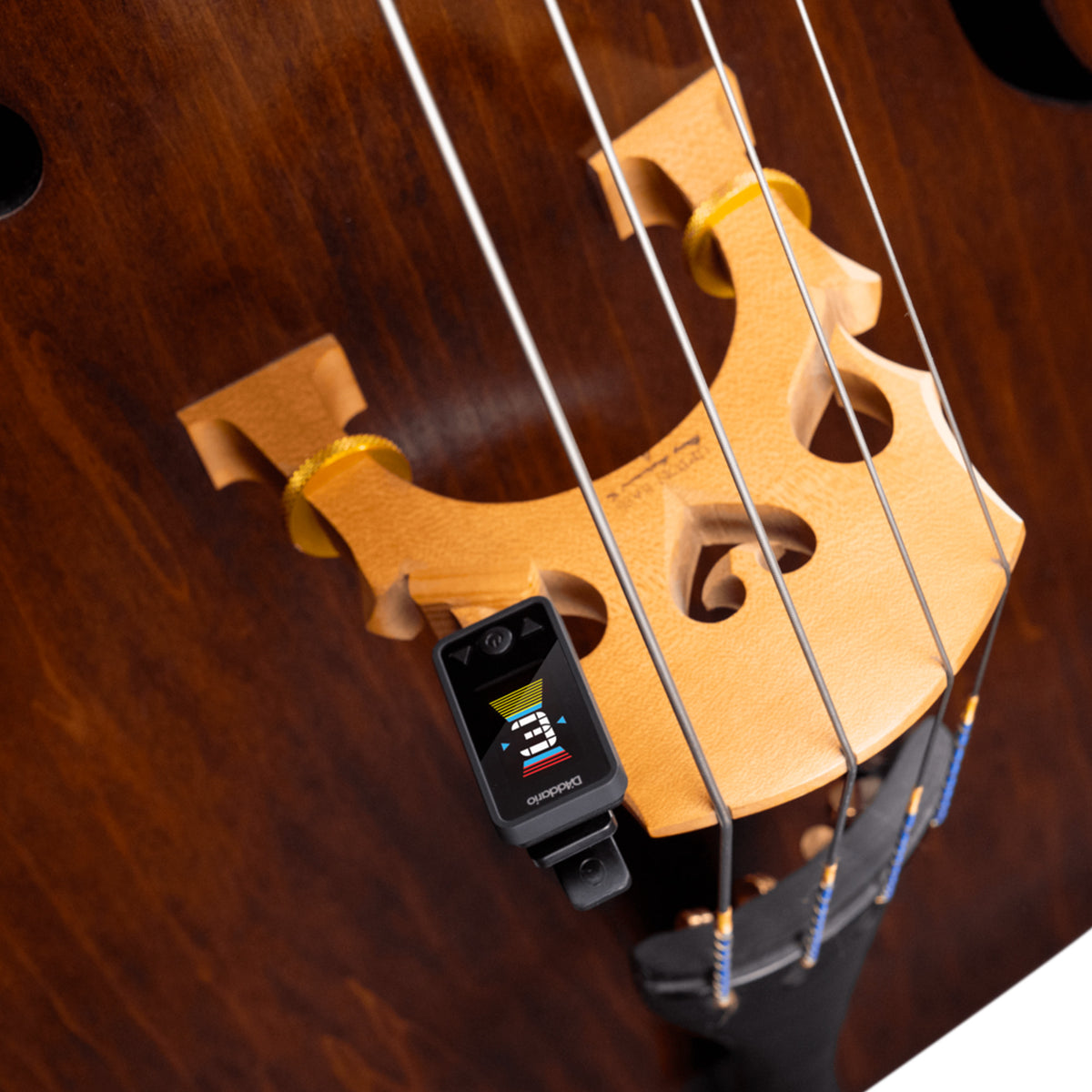 DADDARIO ECLIPSE CELLO/BASS HEADSTOCK CLIP ON TUNER - BLACK