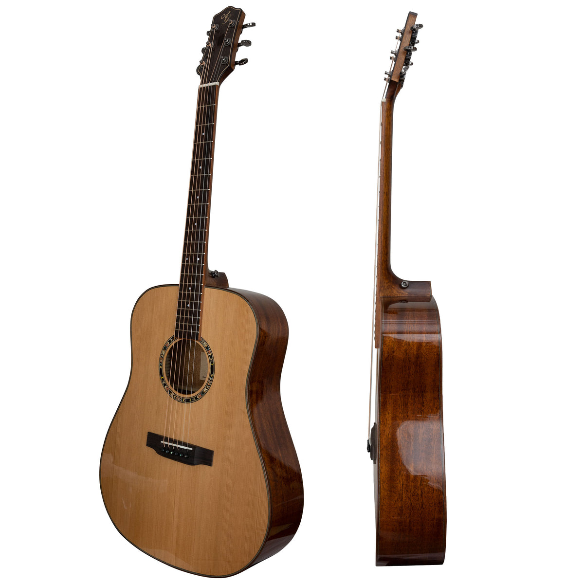 Antonio Giuliani DN-5 Dreadnought Mahogany Acoustic Guitar Outfit