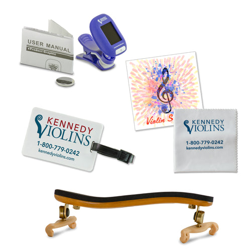 Kennedy Gold Violin Accessory Package
