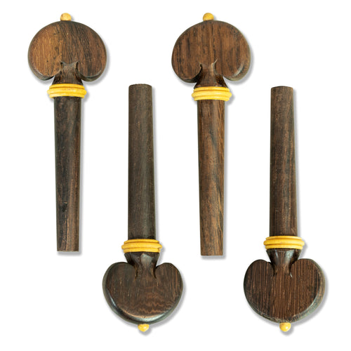 Premium Wood Violin Peg Sets in Various Styles