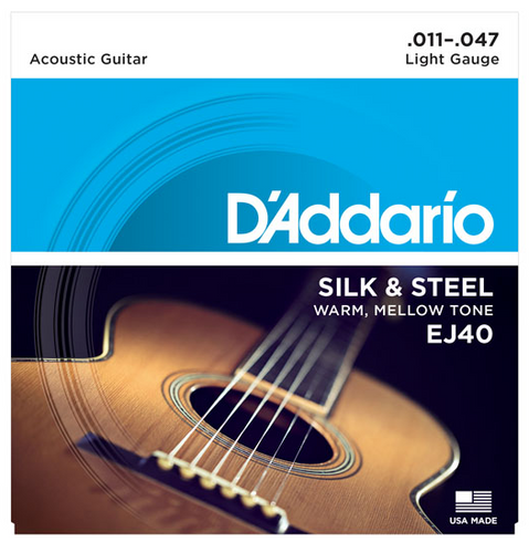 D'Addario EJ40 Silk & Steel 11-47 Guitar Strings
