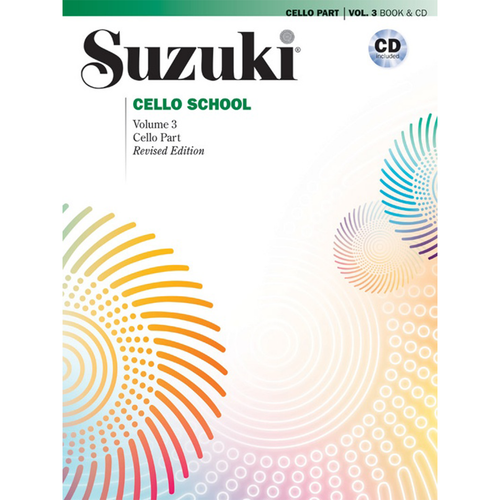 Suzuki Cello School, Volume 3: Book & CD
