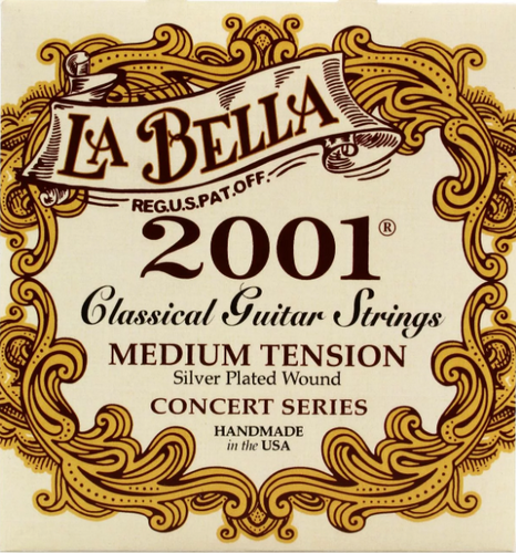 La Bella 2001 Classical Guitar Strings Medium Tension Guitar Strings